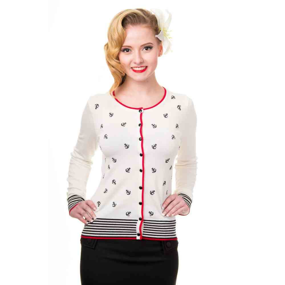 Dancing Days - CLOSE CALL Cardigan - Blanc/Noir Product image